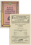 1931 RKO Program Advertising Howard, Fine and Howard -- 10pp. Program From Flushings Keiths Franklin Theater Measures 5.25 x 7.75 -- Mild Soiling & Separation of Interior Pages at Top Staple